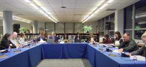 The BOE at the start of the meeting in the Valley Media Center.